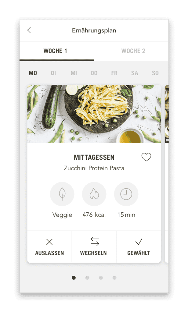 Partner Ernährungsplan Plan mit Mahlzeiten (Smartphone Ansicht Beispiel Tag) Partner Ernährungsplan Plan mit Mahlzeiten (Smartphone Ansicht Beispiel Tag)